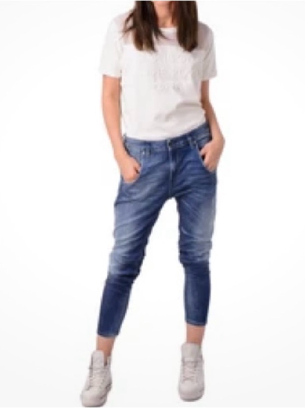 Diesel Women’s Slim Straight Indigo Blue Jeans